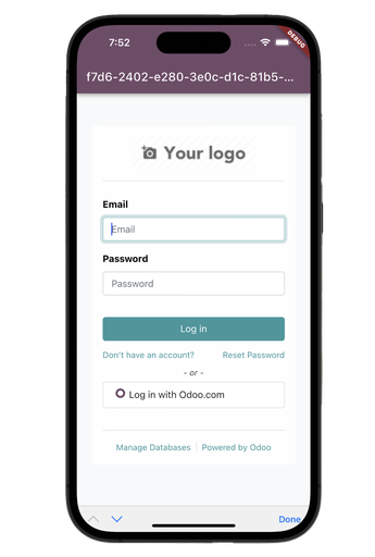 Odoo Mobile App Getting Started